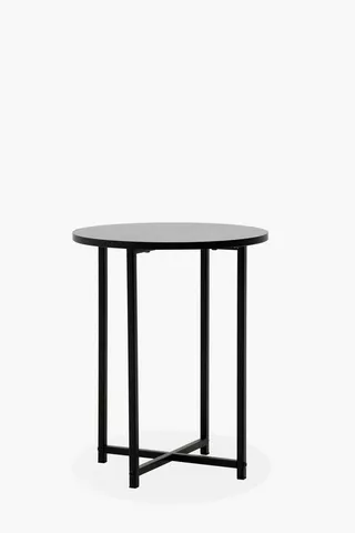 Metal And Wood Side Table
