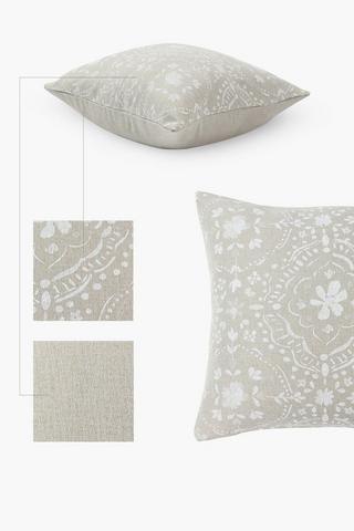 Printed Bernadine Scatter Cushion, 45x45cm