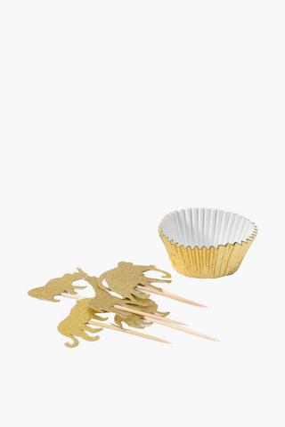 Jungle Cupcake Wraps And Picks