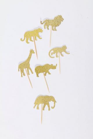 Jungle Cupcake Wraps And Picks