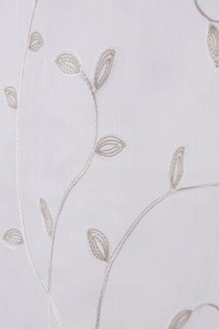 2 Pack Embroidered Vine Cafe Curtain, 110x120cm