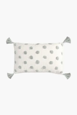 Textured Dotty Scatter Cushion, 40x60cm