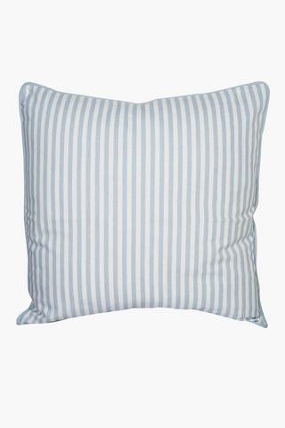 Woven French Stripe Scatter Cushion Cover, 60x60cm