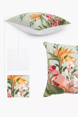 Strelitzia Floral Scatter Cushion Cover, 50x50cm