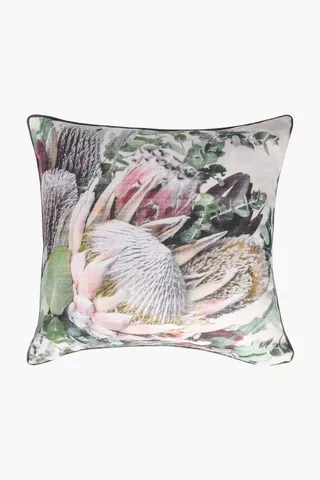 Printed Tory Protea Feather Scatter Cushion 60x60cm