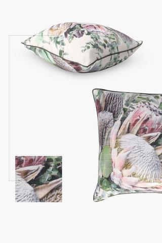 Printed Tory Protea Feather Scatter Cushion 60x60cm