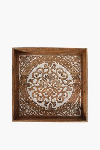Carved Mangowood Tray