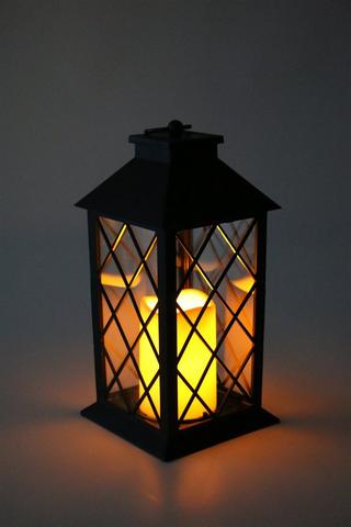 Led Candle Lantern, 14x30cm
