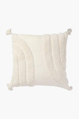 Textured Waves Feather Scatter Cushion, 60x60cm