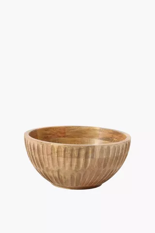 Carved Wood Bowl, Large