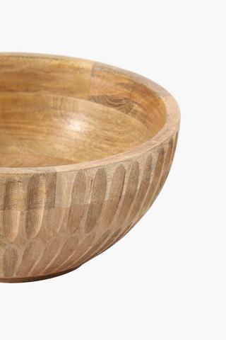 Carved Wood Bowl, Large