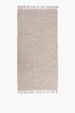 Woven Blend Tassel Rug, 70x140cm