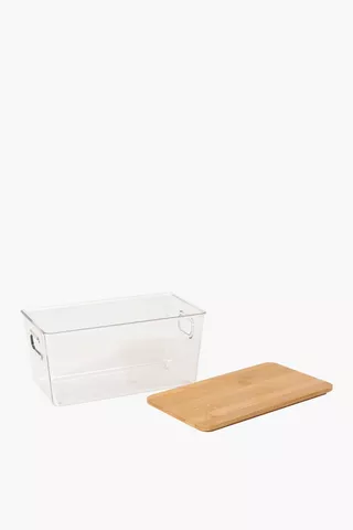 Bamboo Lid Storage Container, Large