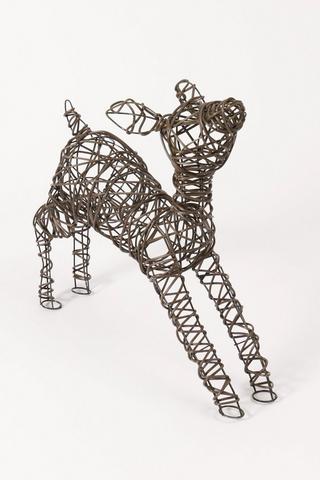 Woven Metal Reindeer