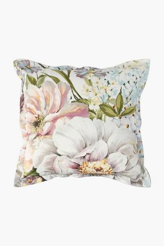 Printed Rosalie Rose Scatter Cushion 55x55cm