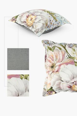 Printed Rosalie Rose Scatter Cushion 55x55cm
