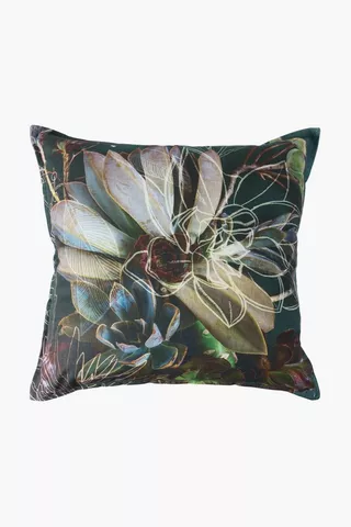 Printed Bramble Botanical Feather Scatter Cushion, 60x60cm