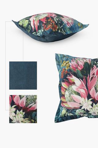 Printed Shirley Protea Scatter Cushion, 55x55cm