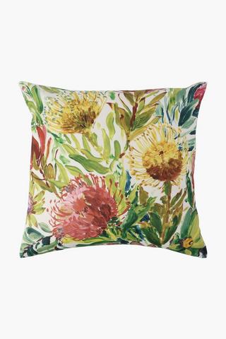 Printed Dream Protea Scatter Cushion, 50x50cm