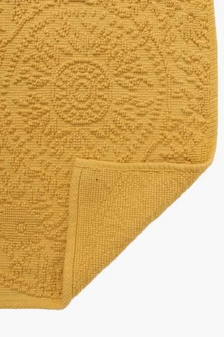 2 Piece Cotton Jacquard Bath Mat Set