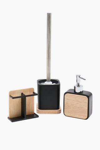 Resin And Bamboo Soap Dispenser