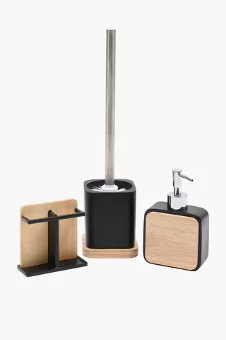 Bamboo And Resin Toothbrush Holder