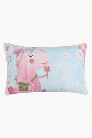 Dino Unicorn Pillowcase, 45x70cm