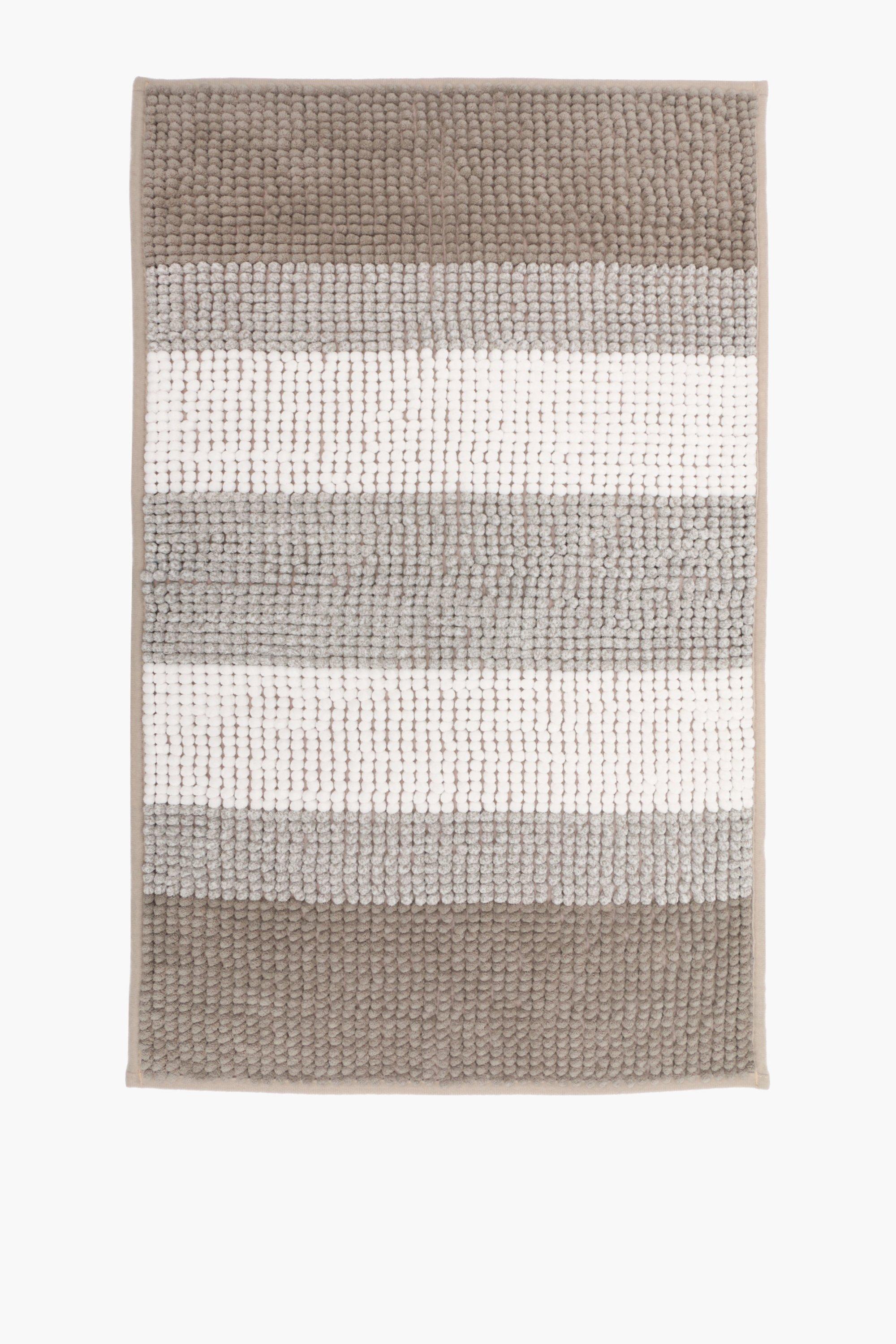 Stripe Ombre Micro Chenille Bath Mat