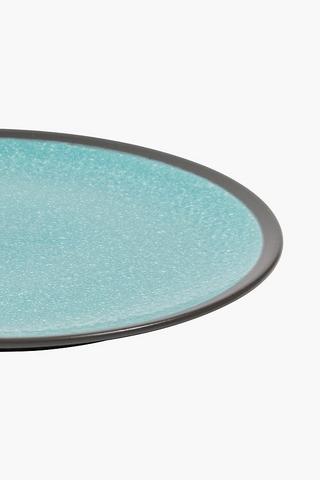 Textured Glaze Stoneware Dinner Plate