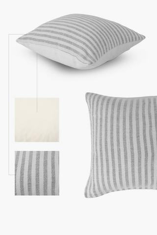 3 Pack Textured Scatter Cushion Covers, 45x45cm