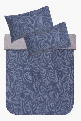 Polycotton Organic Leaf Duvet Cover Set