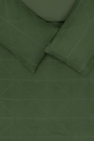 Waffle Geometric Woven Jacquard Duvet Cover Set