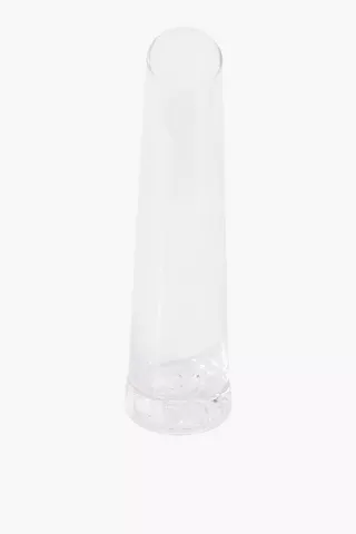 Slant Glass Vase, 15x36cm