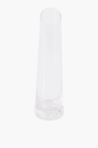 Slant Glass Vase, 15x36cm