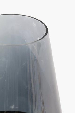 Dark Base Glass Vase, 15x26cm