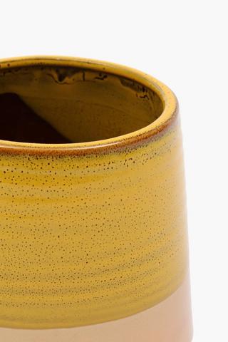 Rustic Glazed Planter, 13x16cm