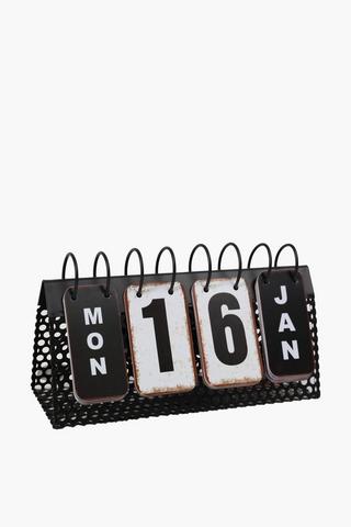 Mesh Flip Calendar, 27x14cm