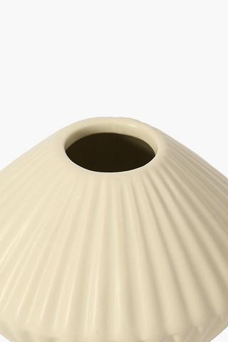 Pleated Bud Vase, 10x8cm
