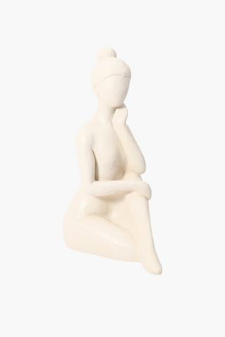 Seated Ballerina Figure, 58x35cm