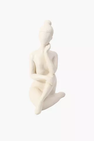 Seated Ballerina Figure, 58x35cm