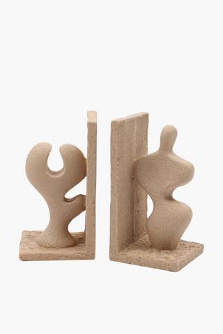 Organic Wave Bookends, 11x30cm