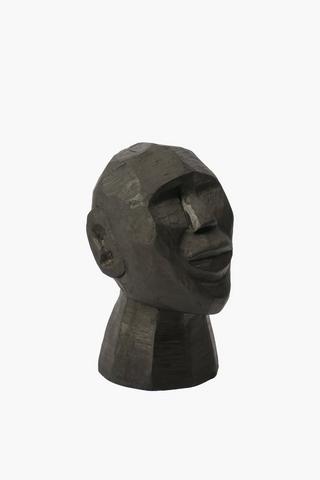 Geo Head Statue, 15x26cm