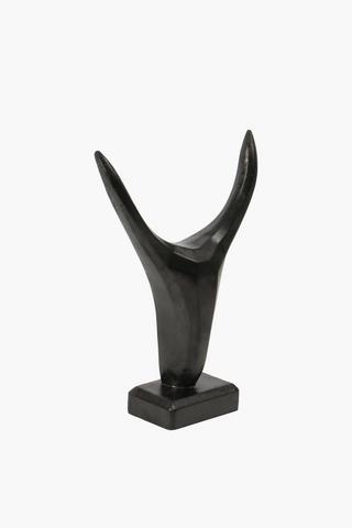 Bullhorn On Plinth, 17x25cm