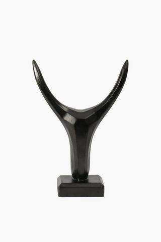 Bullhorn On Plinth, 17x25cm