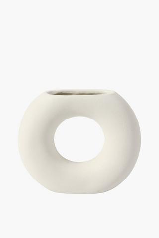 Organic Donut Vase, 19x20cm