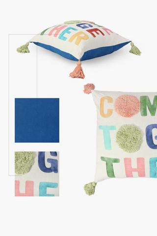 Printed Together Scatter Cushion, 50x50cm