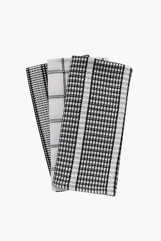 3 Pack Premium Stripe Cotton Tea Towels