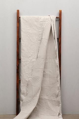 Embroidered Satin Quilt