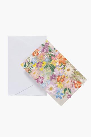 Floral Laser Cut Gift Card A6