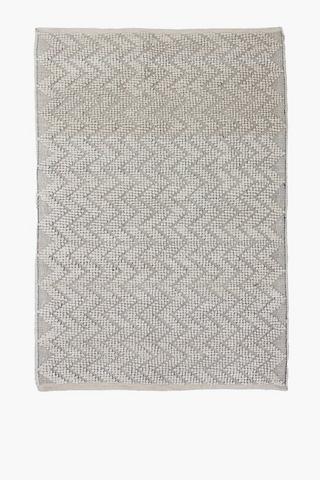 Jacquard Knot Zig Zag Chindi Rug,120x180cm